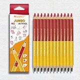 12pcs red & HB jumbo bi-color pencil